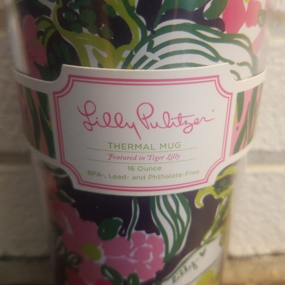 Lily Pulitzer tumbler.